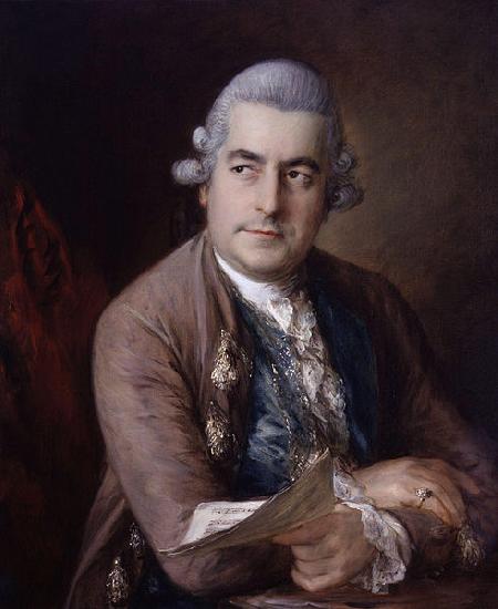 Thomas Gainsborough Portrait of Johann Christian Bach oil painting image